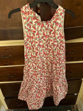 J. Crew Pink and Green Watermelon Print Mini Dress